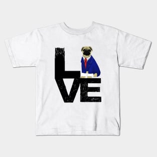 Pug Love Dog Lovers Gift Kids T-Shirt